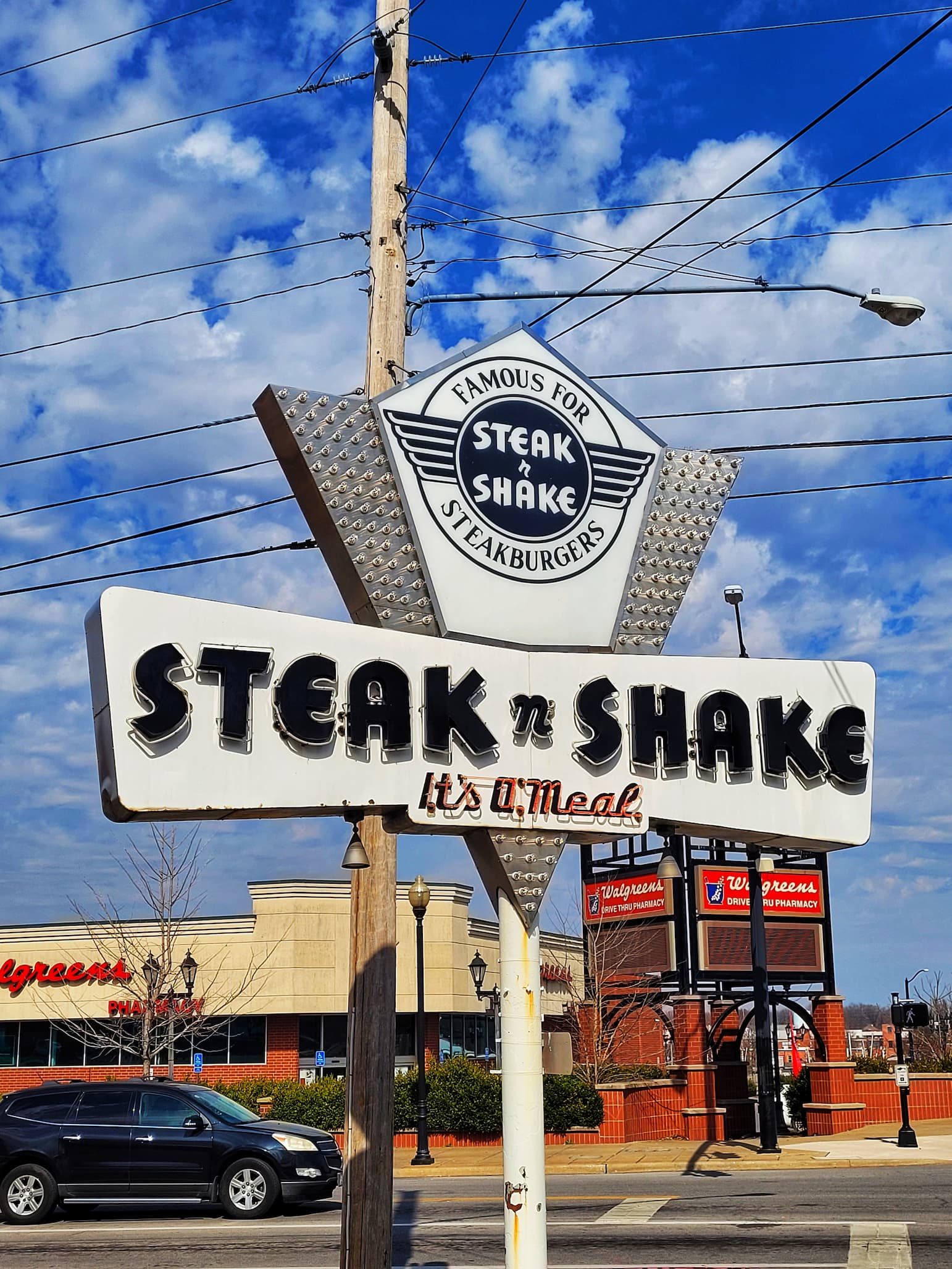 photo of springfield steak n shake sign