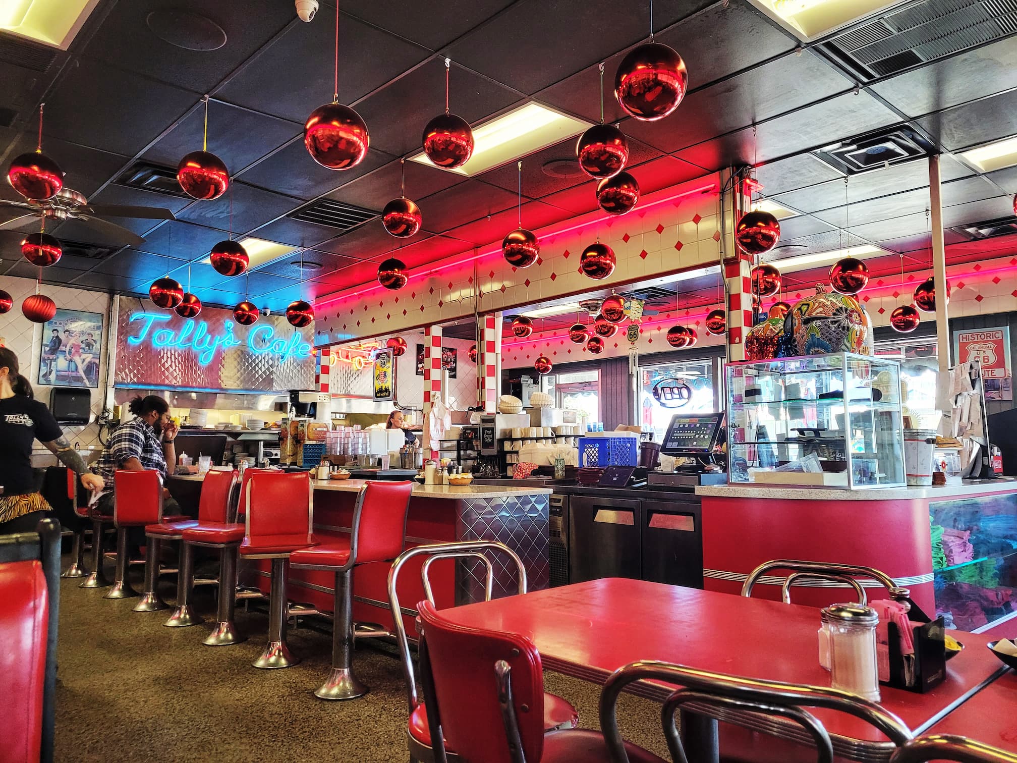photo of inside tally's good food cafe in tulsa, ok