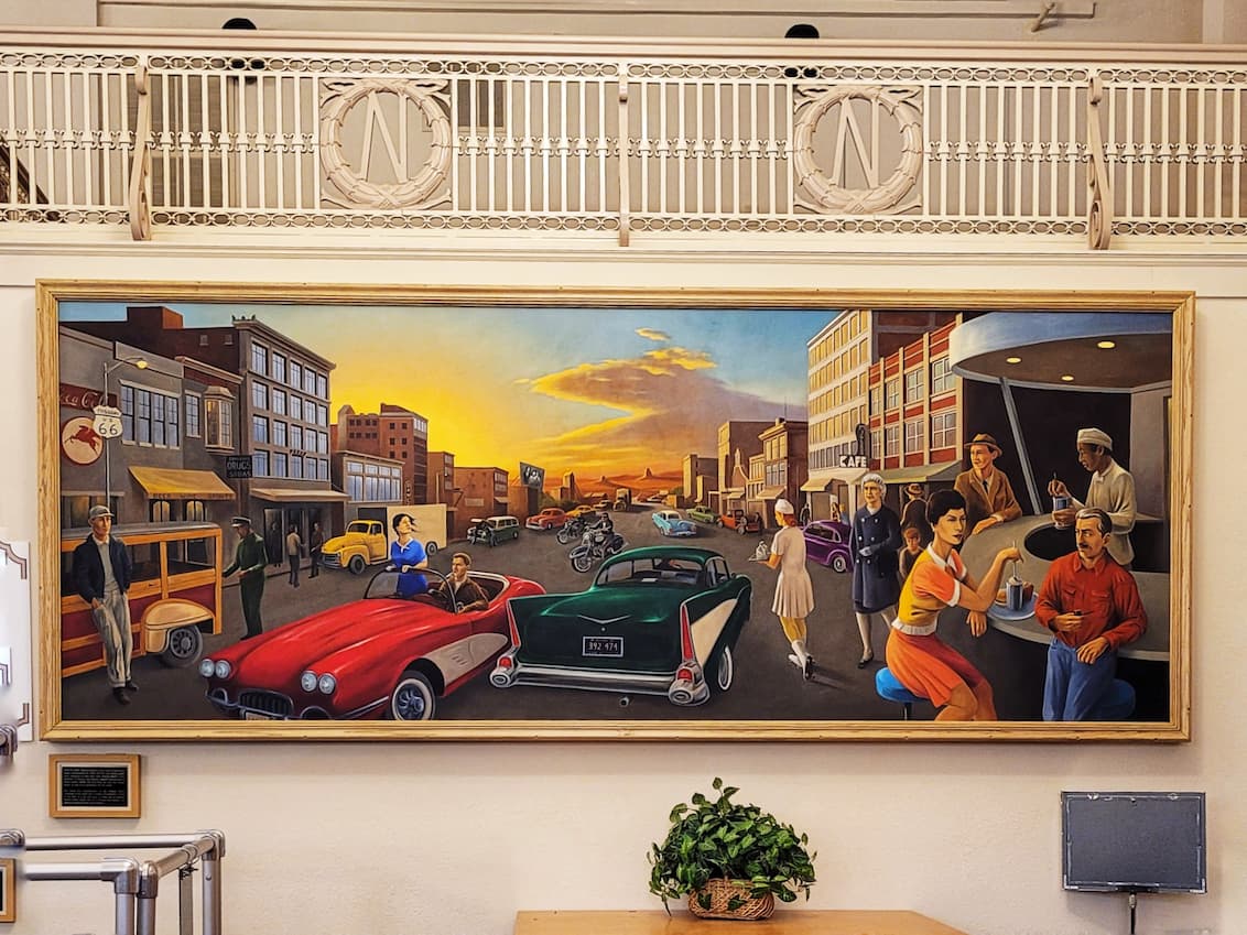 photo of mural inside joplin city hall