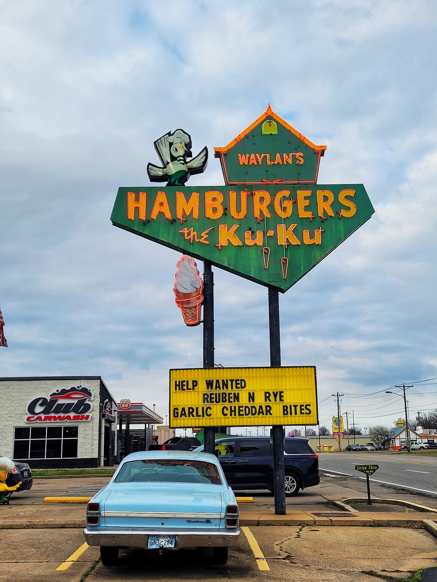 photo of waylan's ku-ku sign