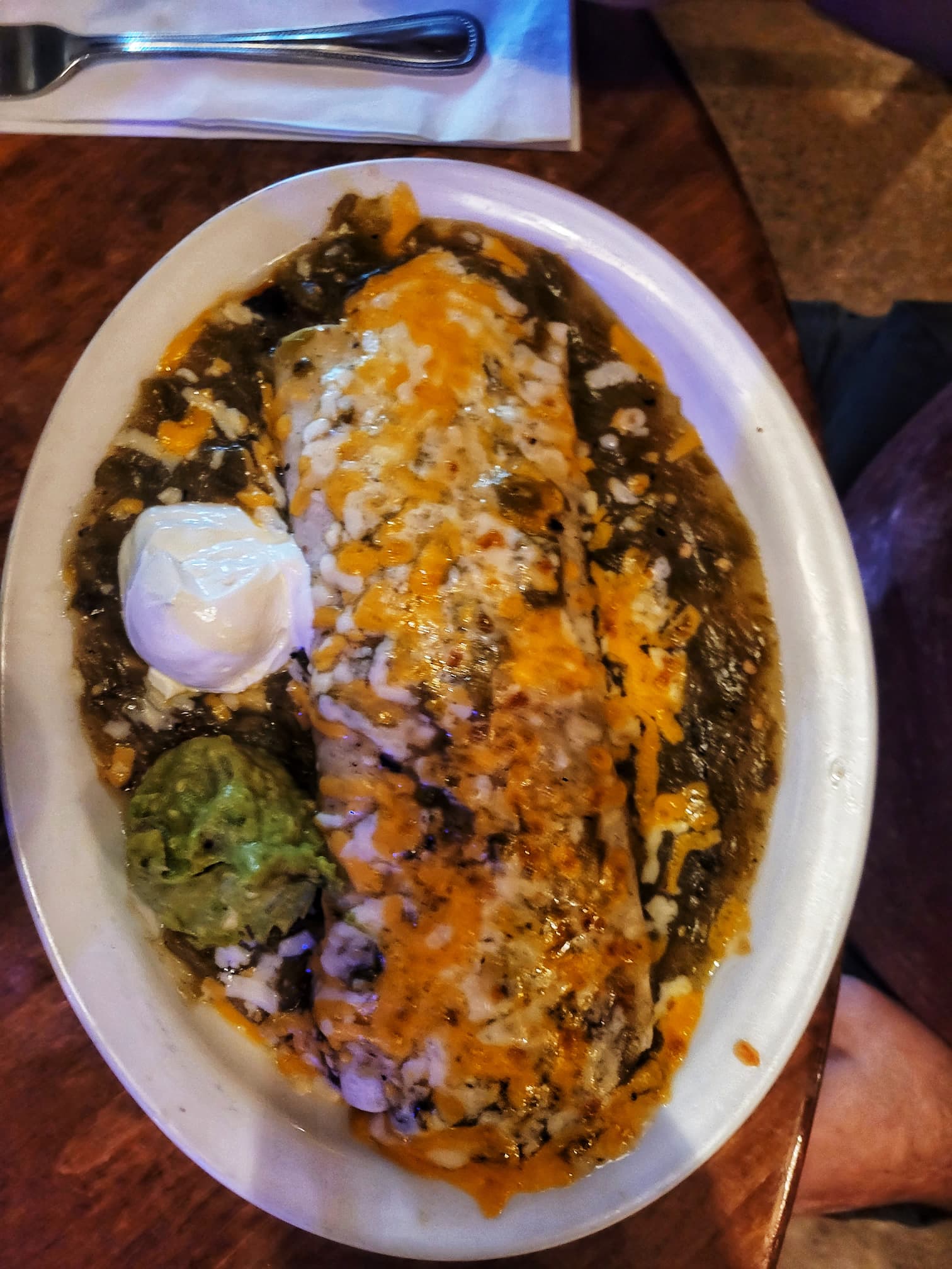 photo of smothered burrito at harry's roadhouse