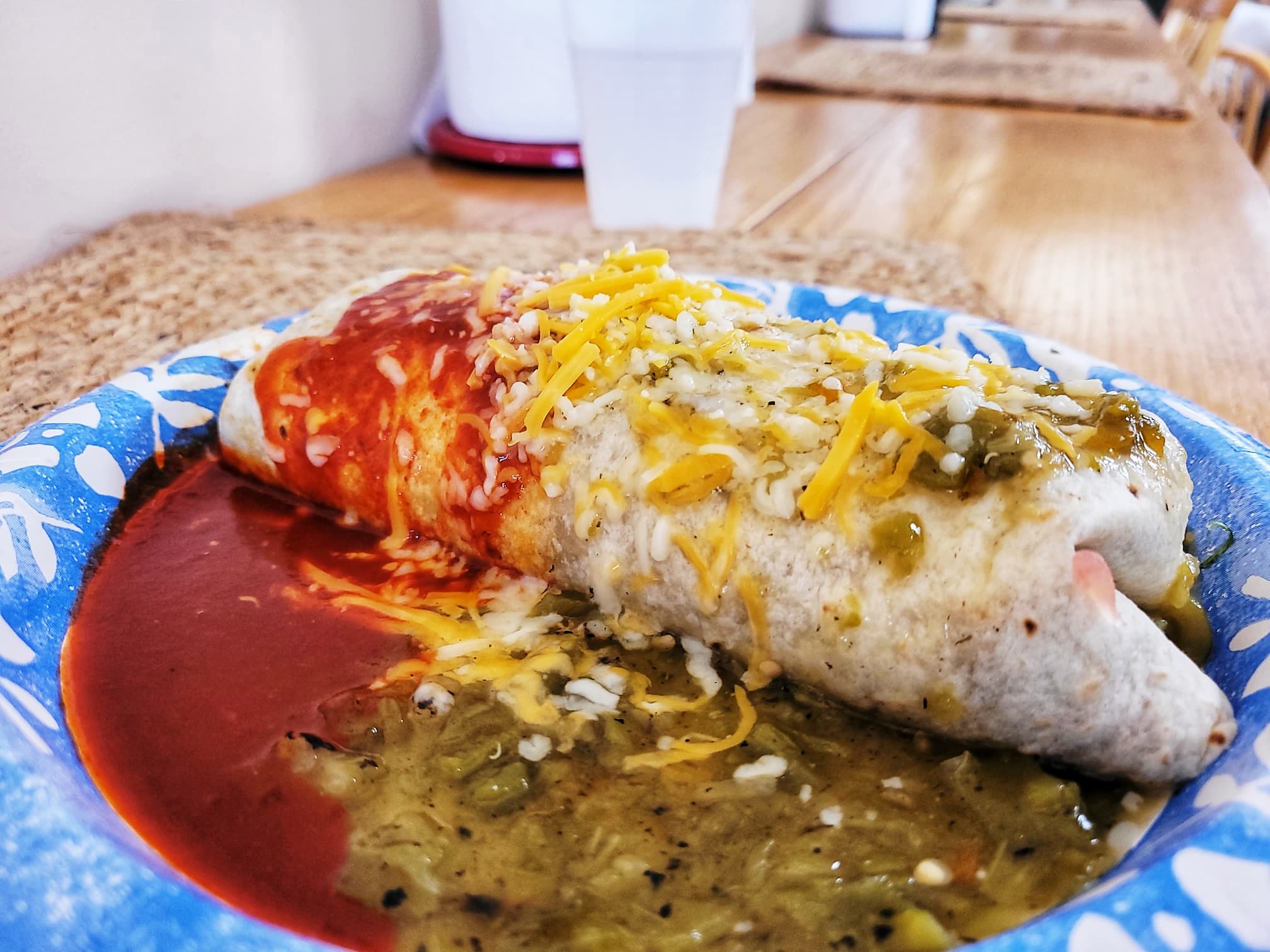 photo of high mountain grill smothered burrito