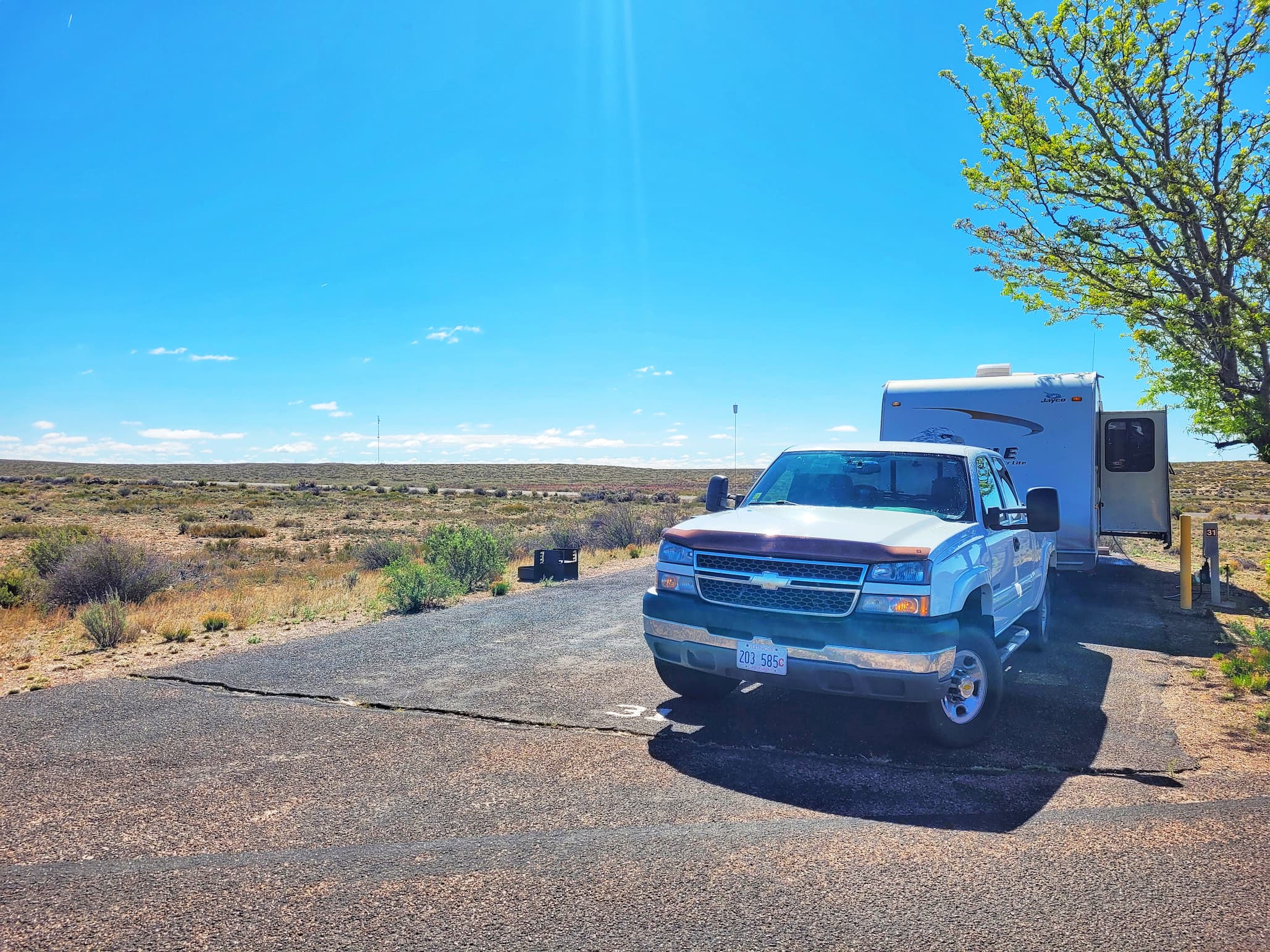photo of homolovi state park campsite