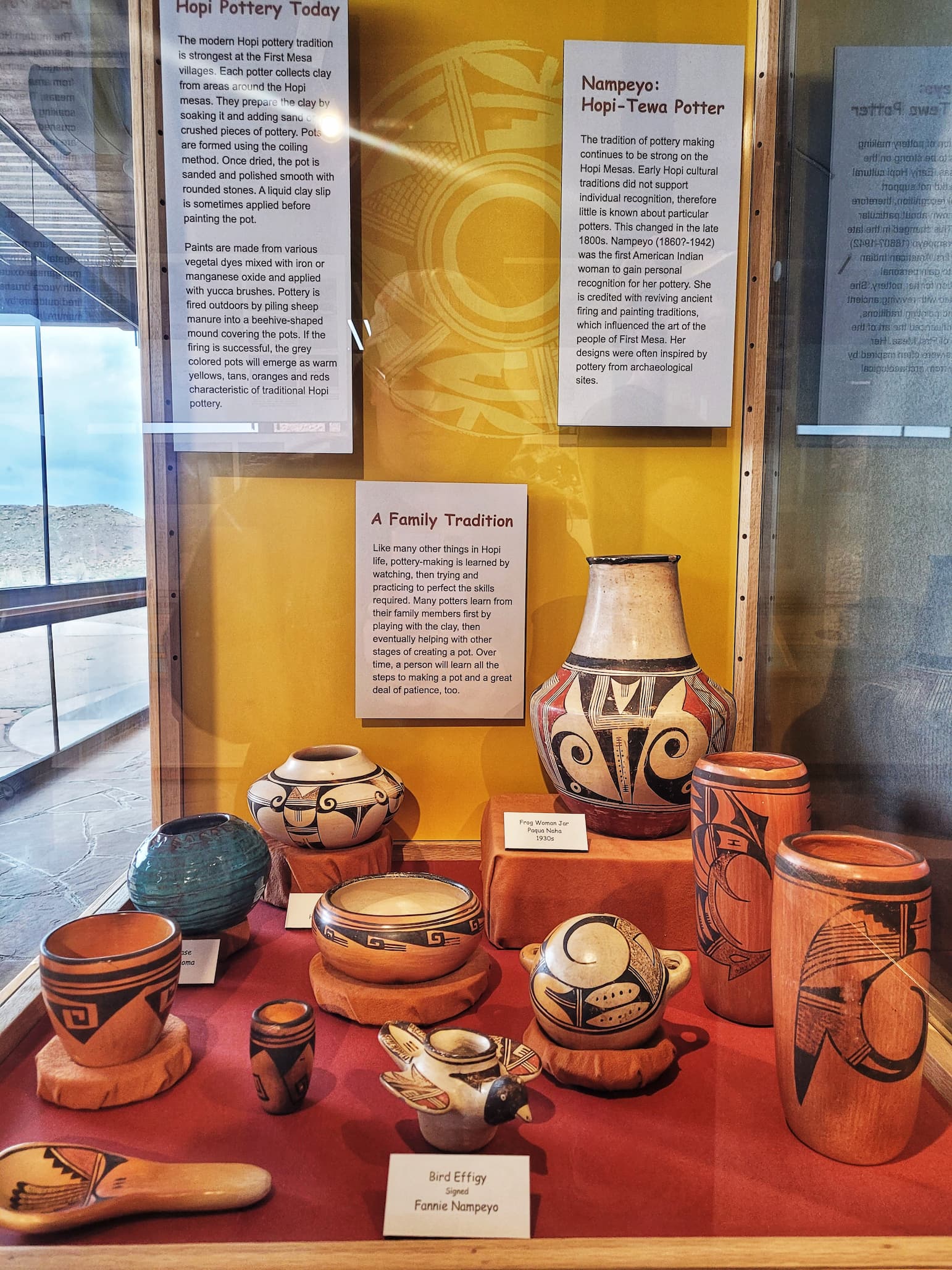 photo of homolovi state park visitor center exhibit