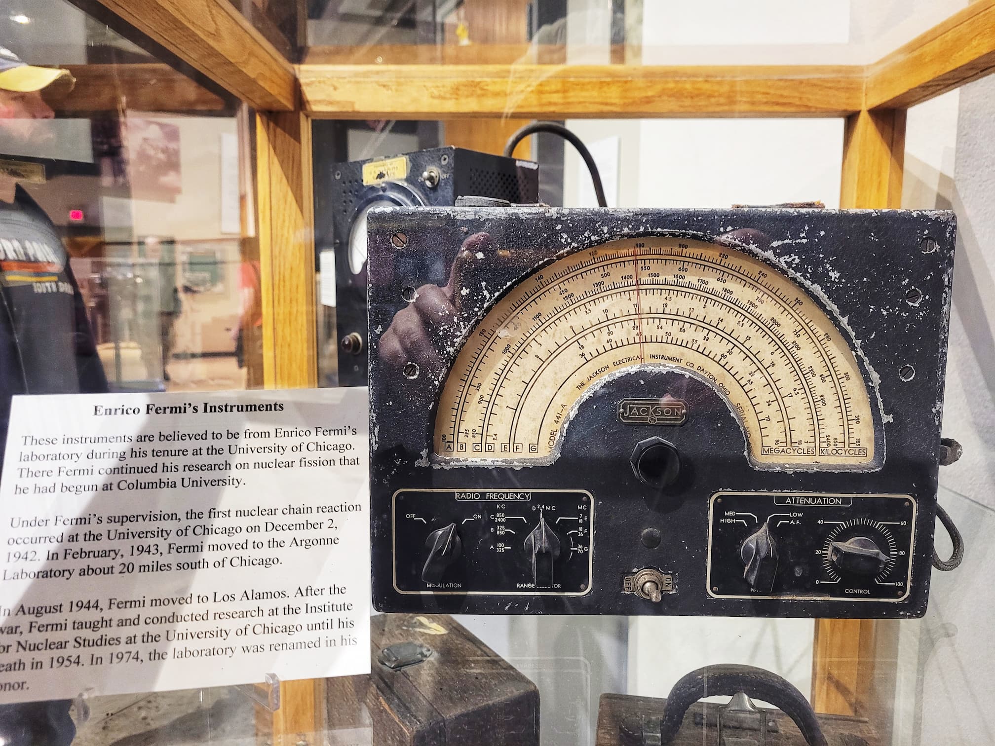 photo of enrico fermi's isntruments