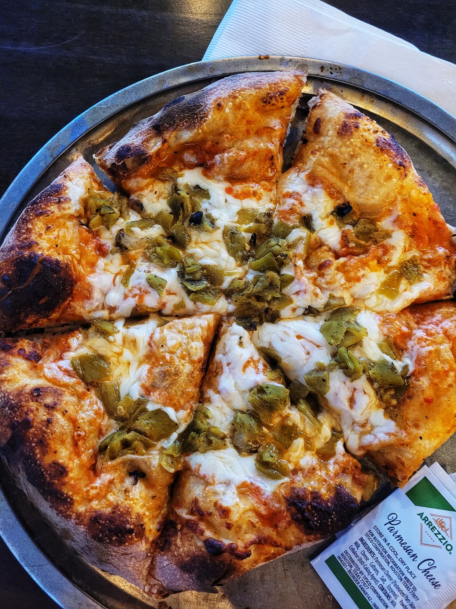 photo of pizza at unhinged brewing and distilling