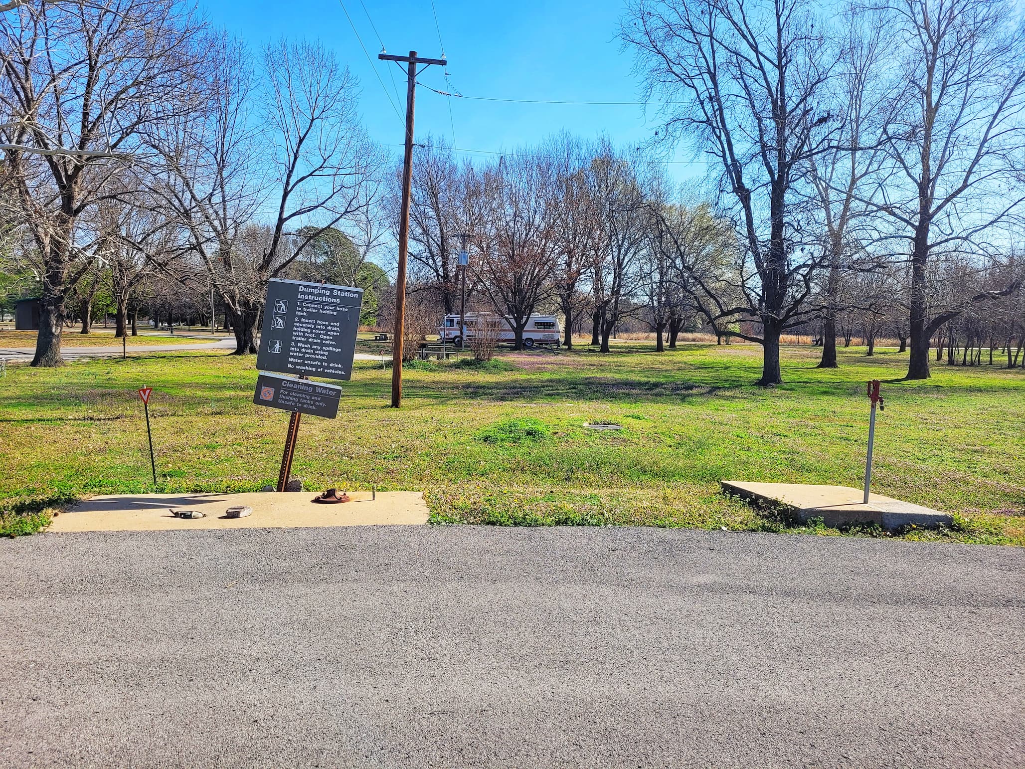 photo of brush creek campground dump station