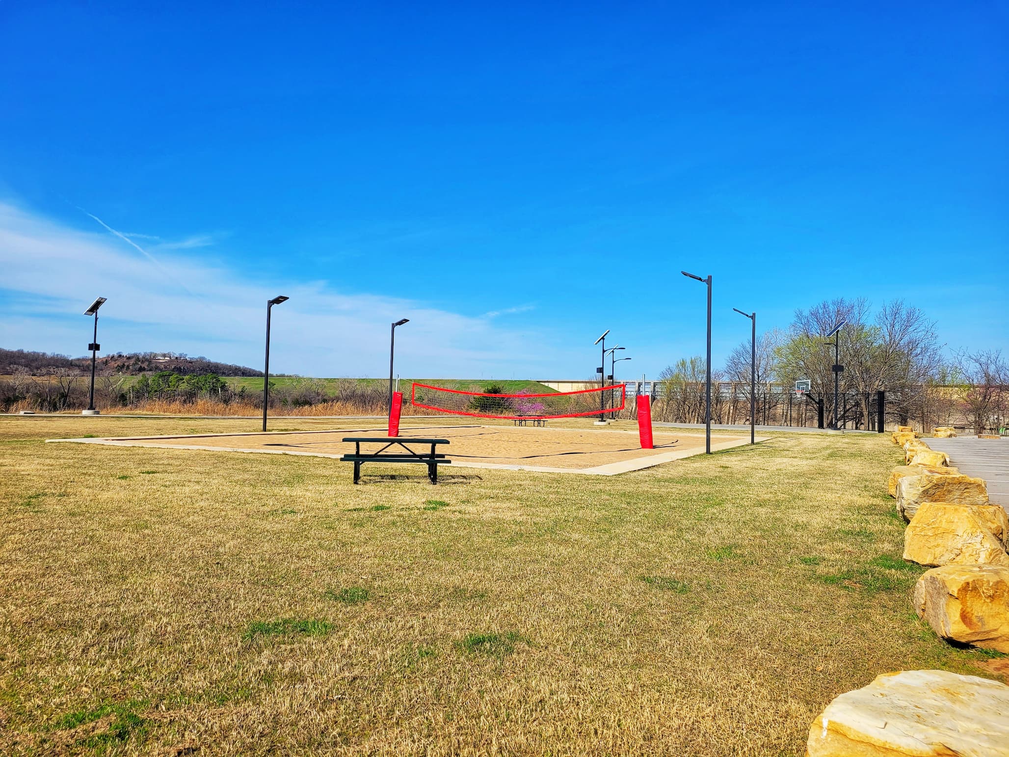 photo of brush creek campground sand volleyball court