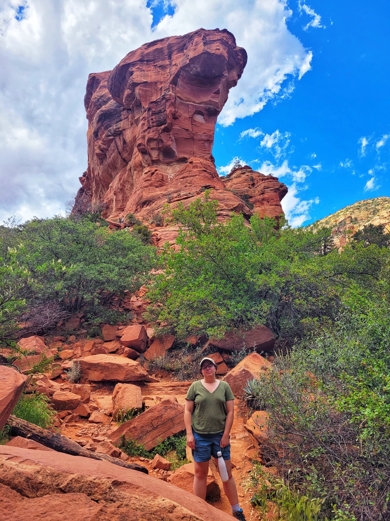 photo of jen in fay canyon in sedona