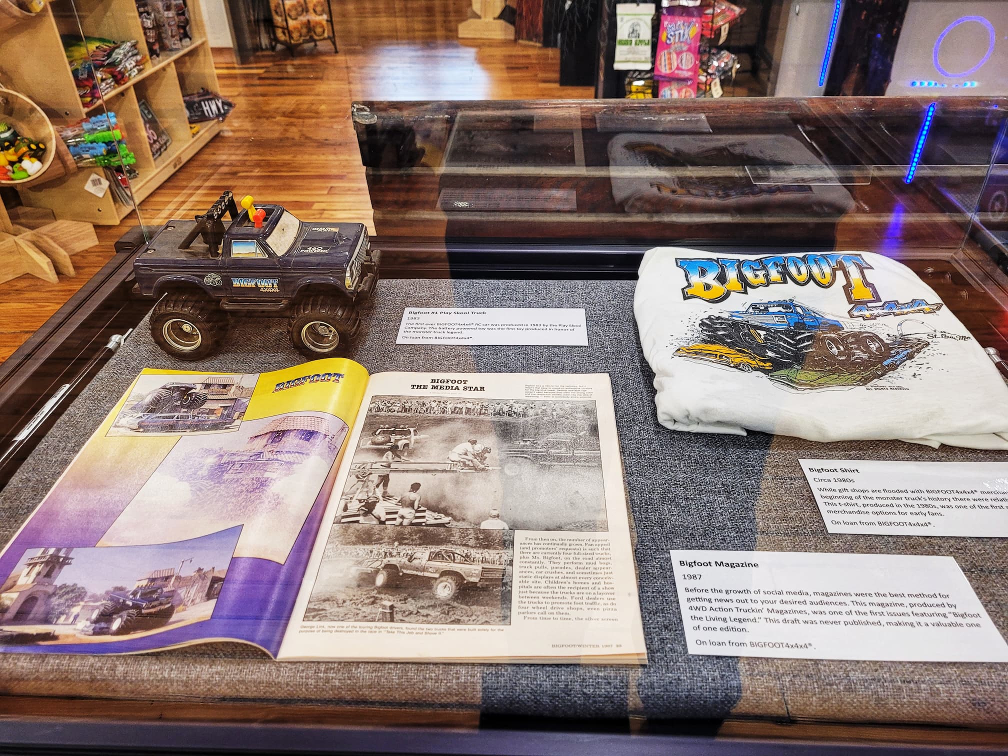 photo of red cedar inn museum bigfoot anniversary exhibit