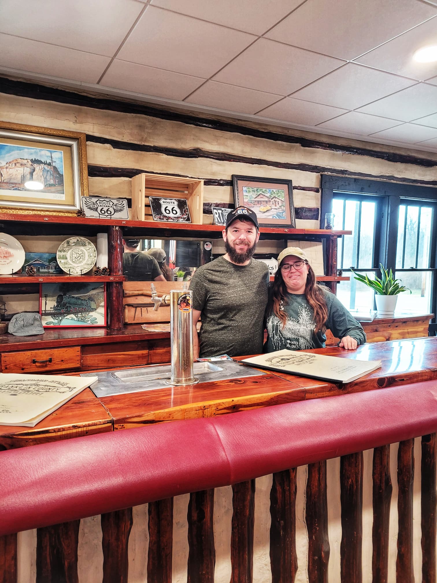 photo of us at the red cedar inn
