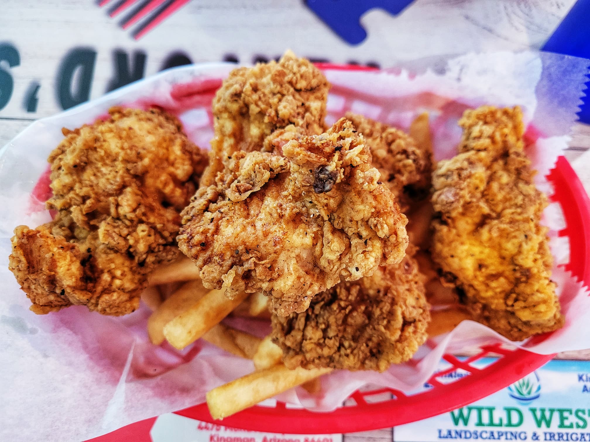 photo of chickens strips from rutherford's family diner