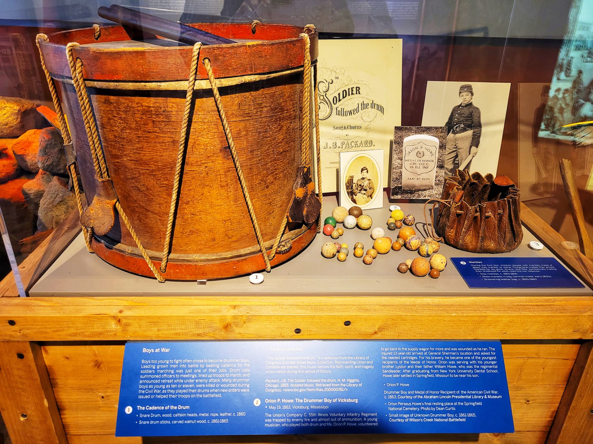 photo of civil war artifacts