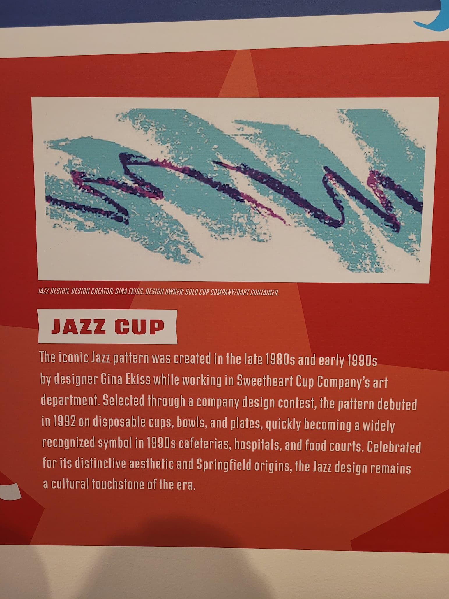 photo of only in springfield! exhibit featuring dixie jazz cup