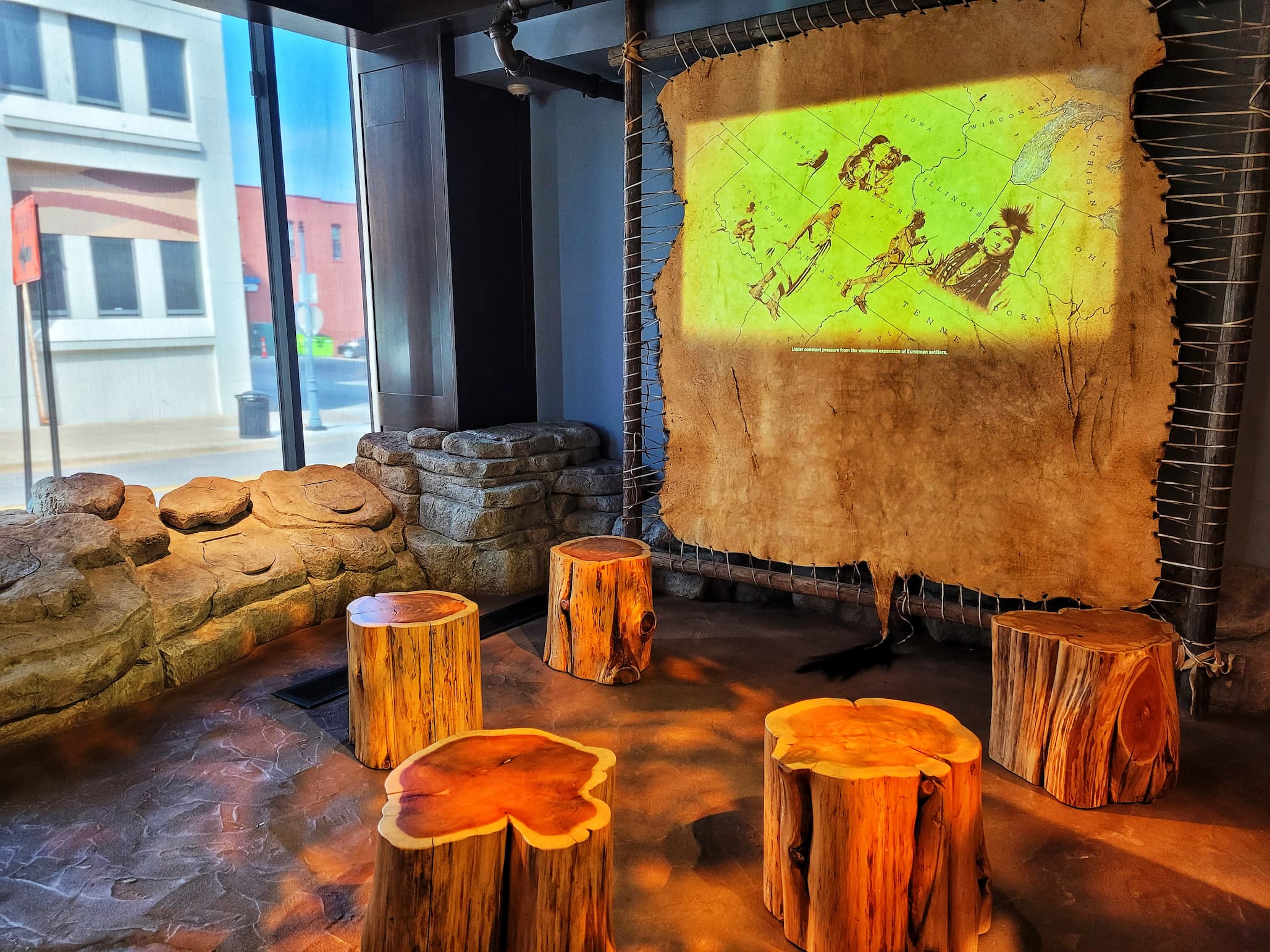 photo of native crossroads at the spring theater space at springfield history museum on the square