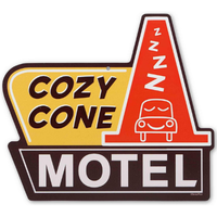 cozy cone motel sign