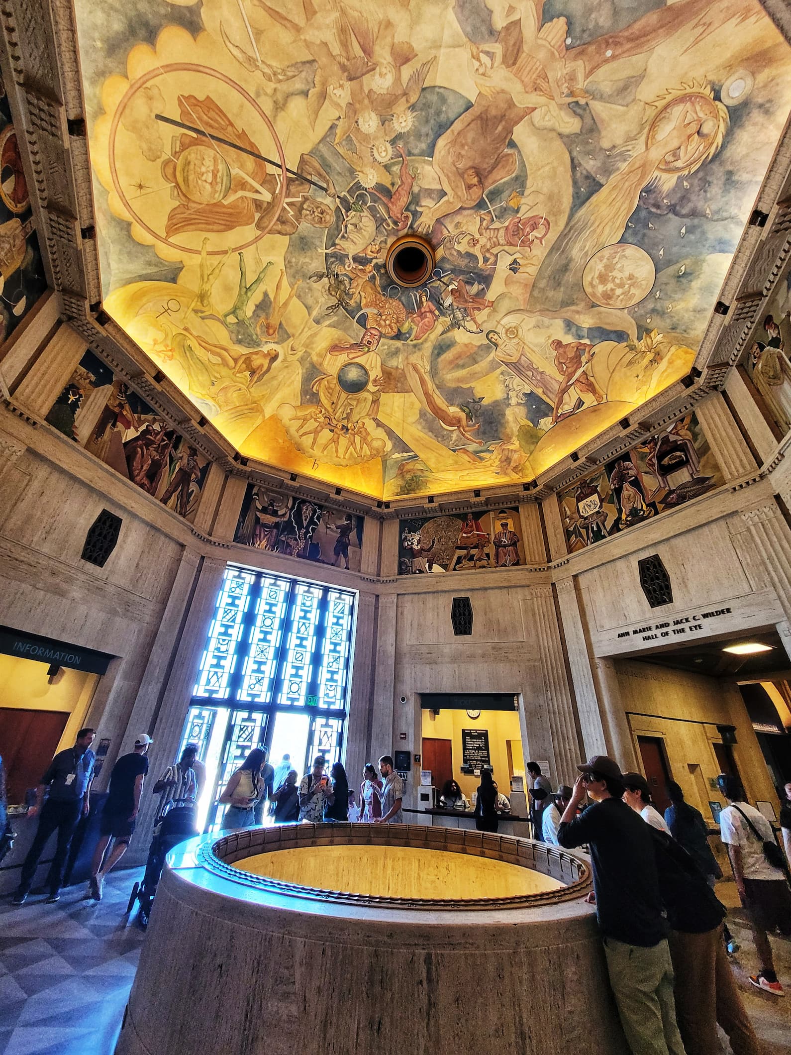 photo of inside griffith observatory