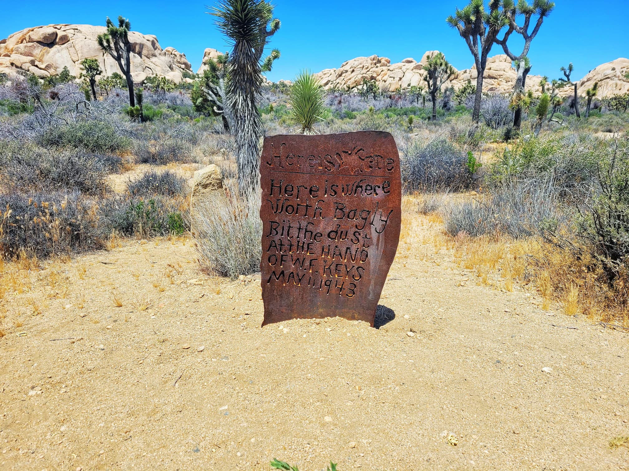 photo of worth bagley marker