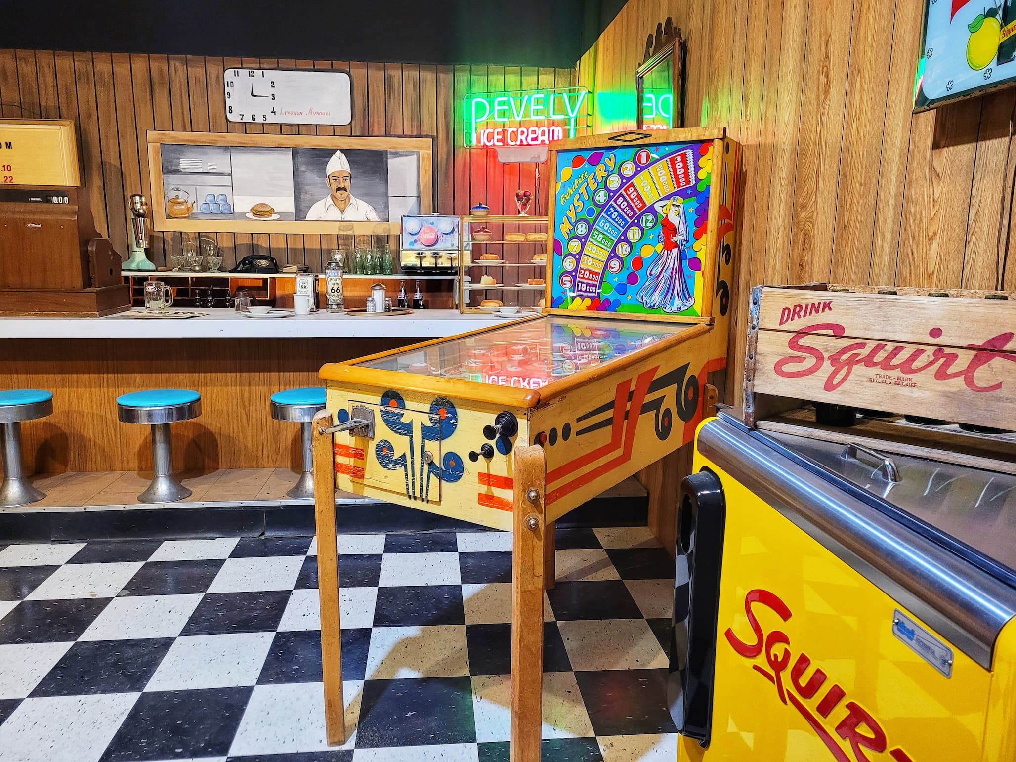 photo of diner exhibit