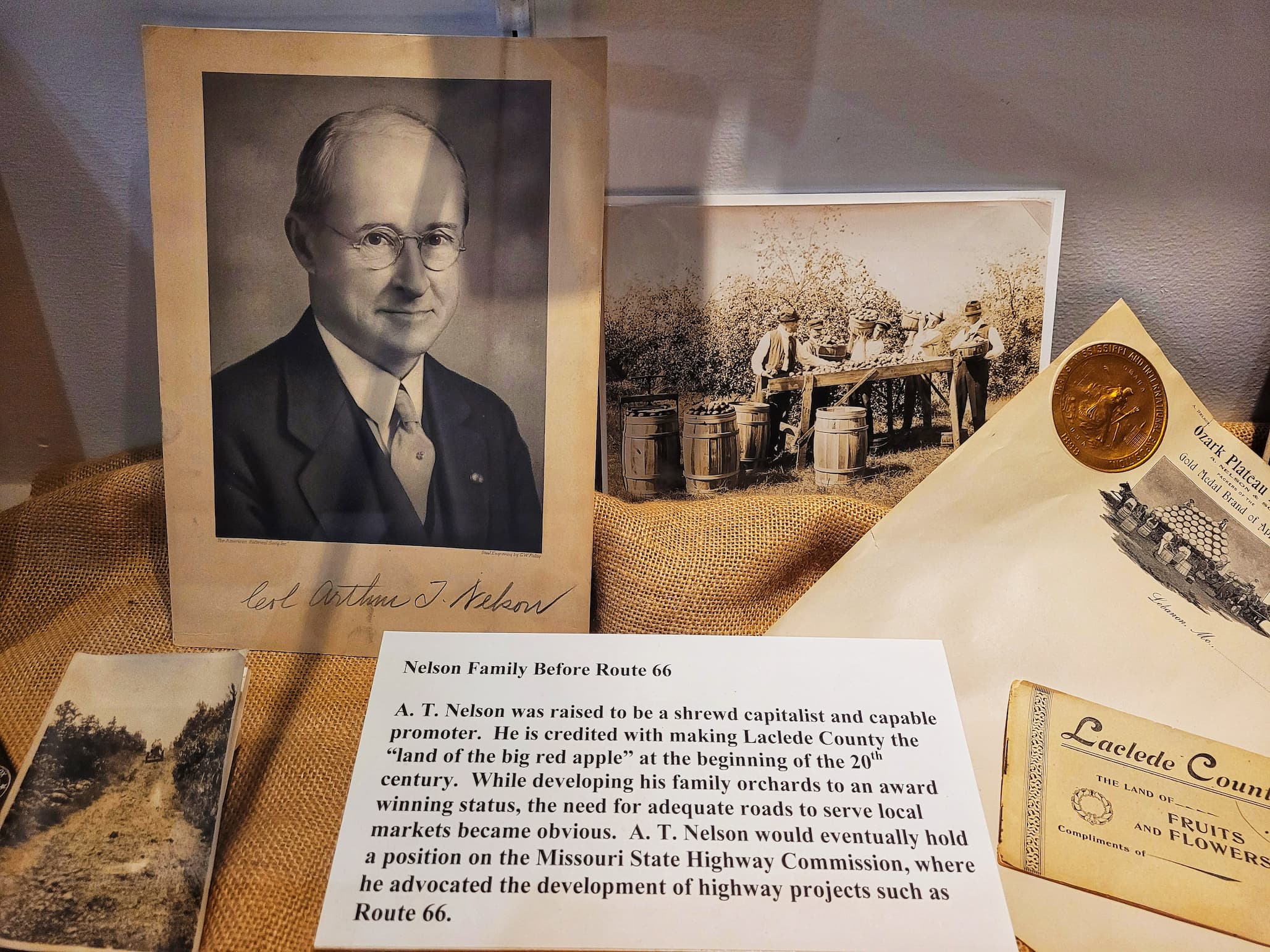 photo of nelson family exhibit