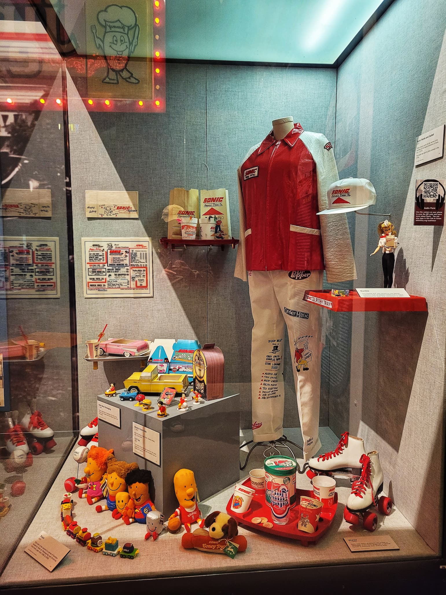 photo of sonic exhibit at oklahoma history center