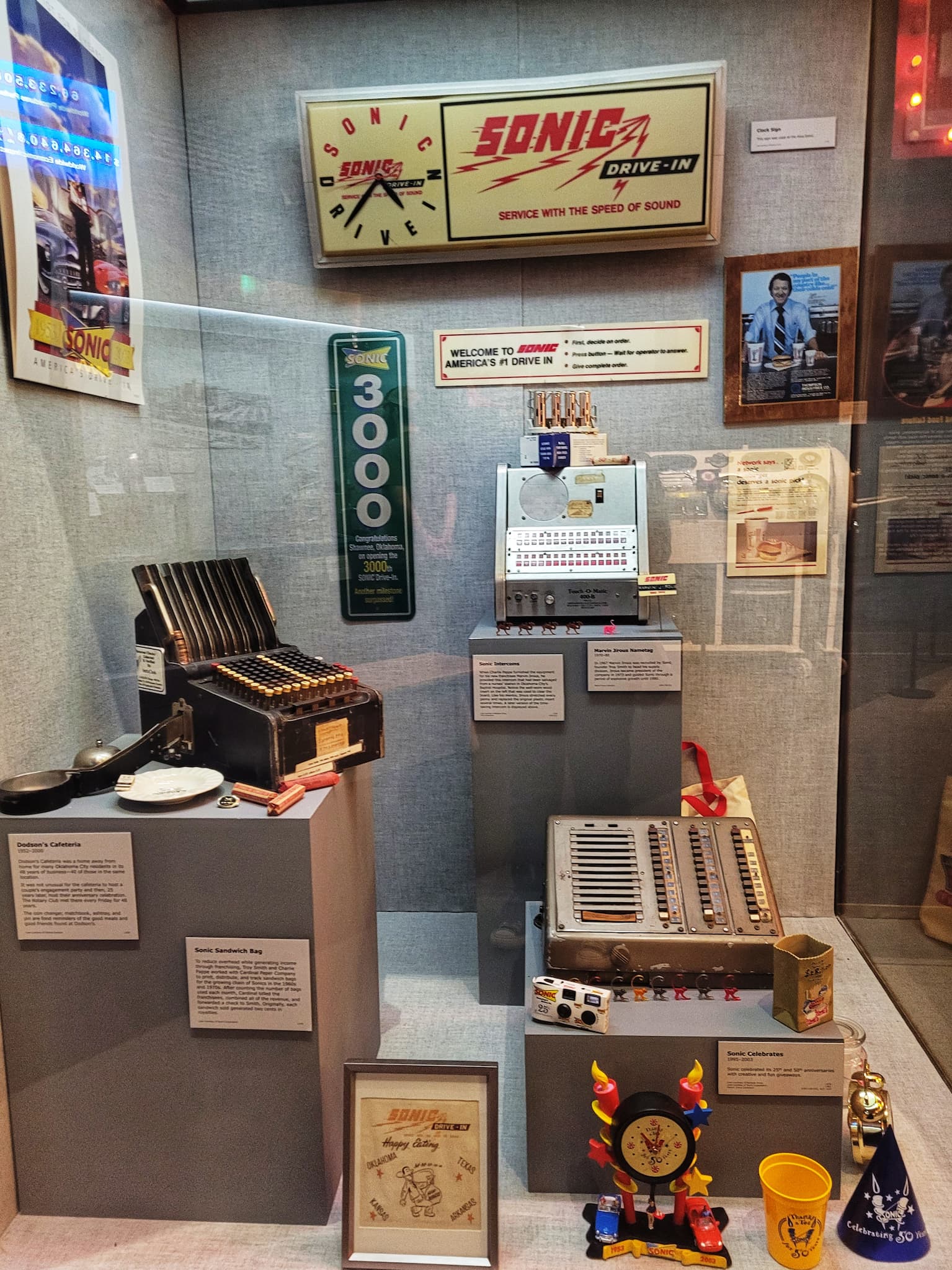 photo of sonic exhibit at oklahoma history center