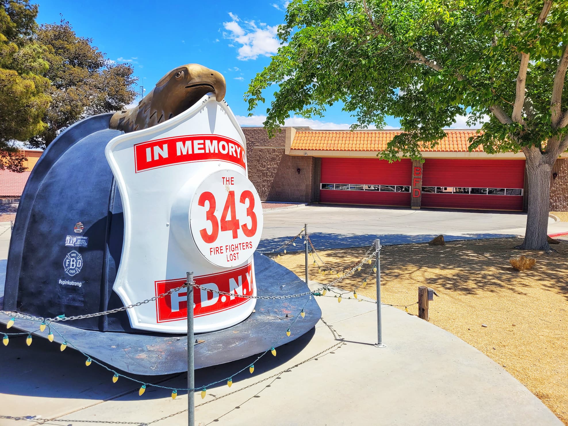 photo of big fire helmet