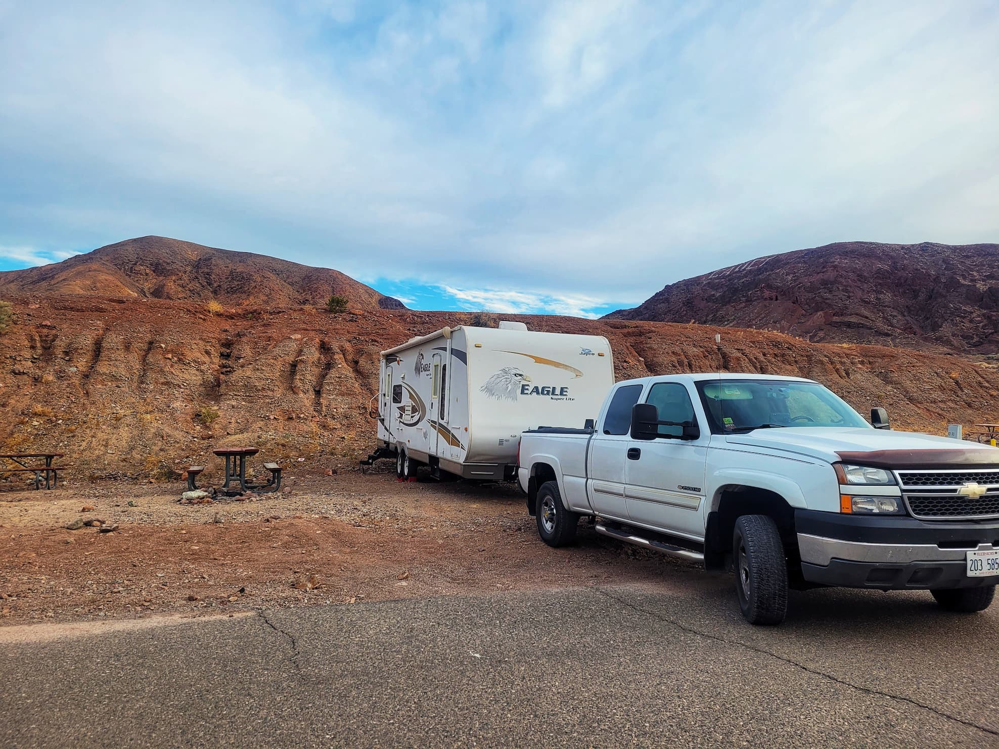 photo of calico ghost town campsite
