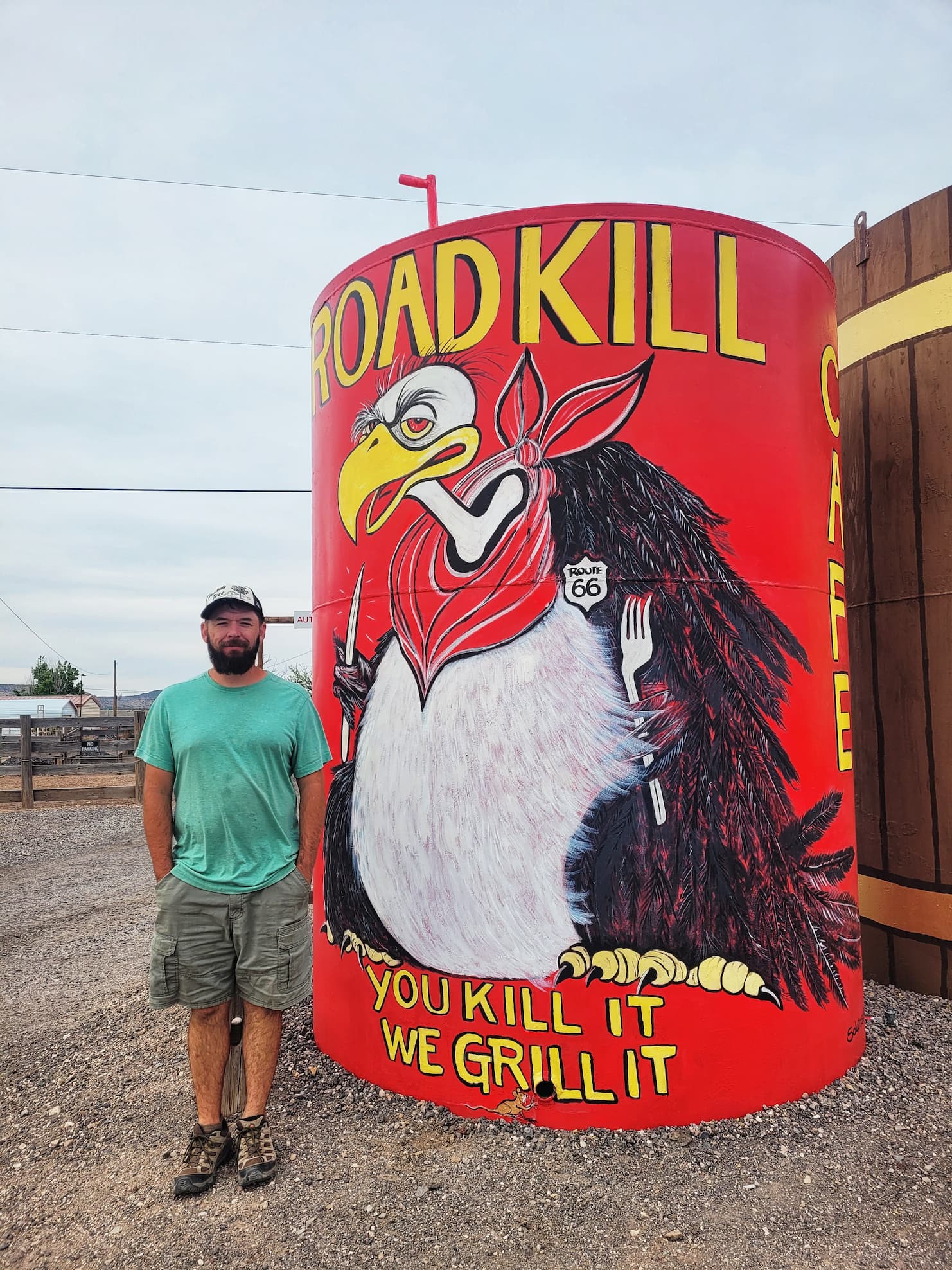 photo of josh at roadkill cafe