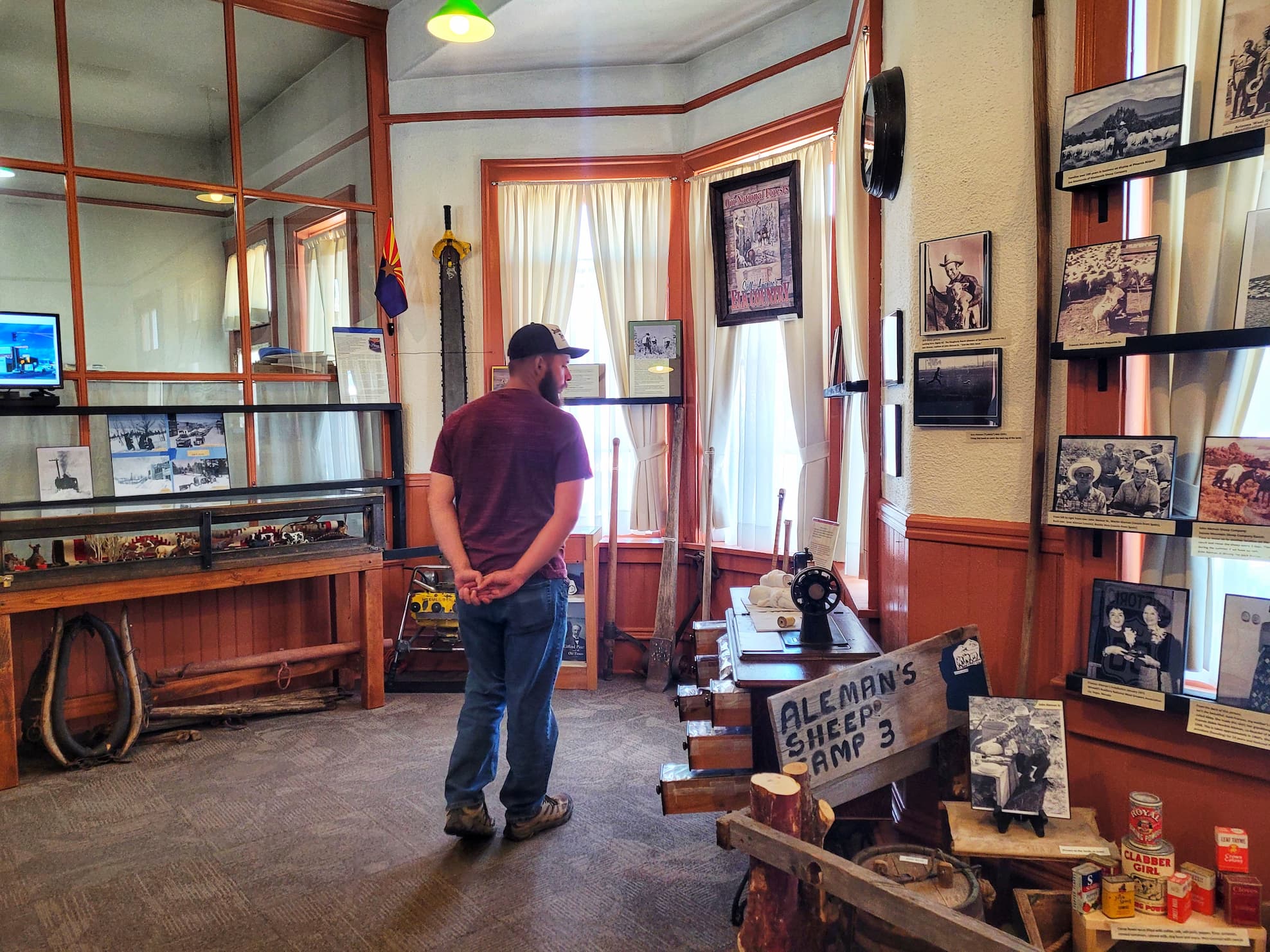 photo of josh at the williams visitor center