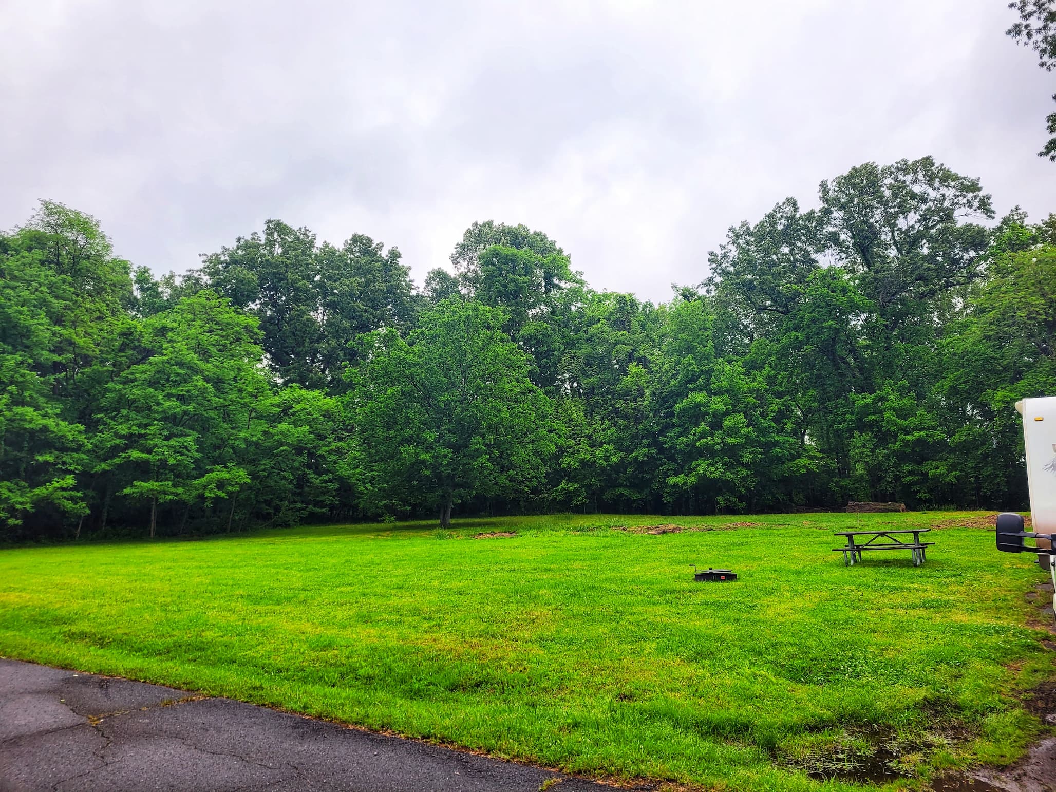 photo of our campsite at kentucky dam village