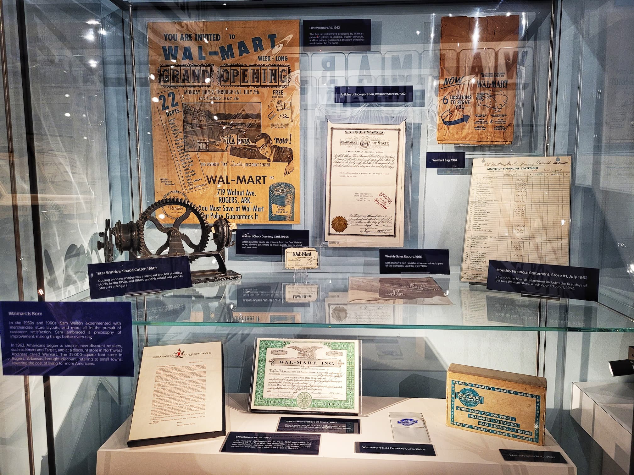 photo of early walmart artifacts